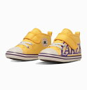 【CONVERSE】BABY ALL STAR N NBA V-1 7SD652 Los Angeles Lakers ベビー オールスター N NBA V−1 ロサンゼルス・レイカーズ コンバース カジュアル バスケットボール コラボ ローカット 黄色 子供靴 赤ちゃん ファーストシューズ