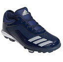 【SALE】【adidas】EG2391 ADIZERO SPEED POINT K CNAVY-SILVMT-FTWWHT アディダス アディゼロ スピードポイント K キッズ ベースボール カレッジネイビー/シルバーメタリック/フットウェアホワイト 野球 スパイク