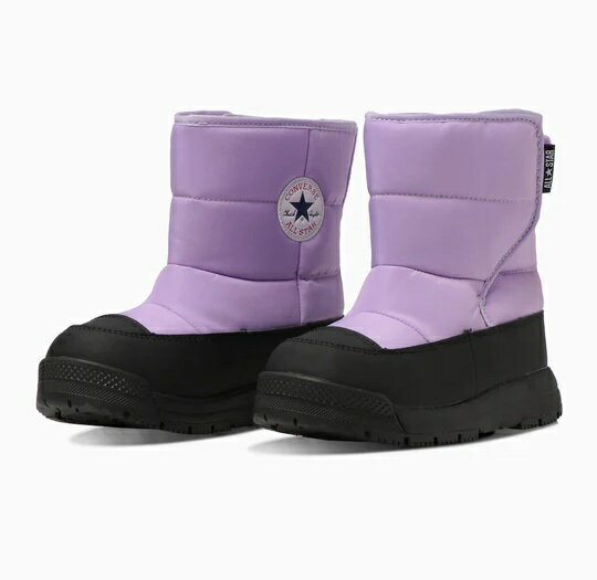 【CONVERSE】CHILD ALL STAR WP SB BOOTS LILAC/BLACK チャイルド オールスター WP SB ブーツ ライラック/ブラック コンバース キッズ 子供靴 防水 滑りにくい レインシューズ ウィンターシューズ