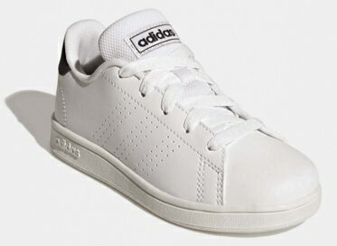 【SALE】【adidas】GW6487 Adidas ADVANCOURT K ホワイト/ブラック アディダス アドバンコート キッズ 3本ライン 白 黒 W...