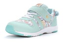 【moonstar】CARROT CR C2353 MINT ミント ムーンスター キャロット 子供靴 キッズ スニーカー 抗菌防臭 小花柄(4)