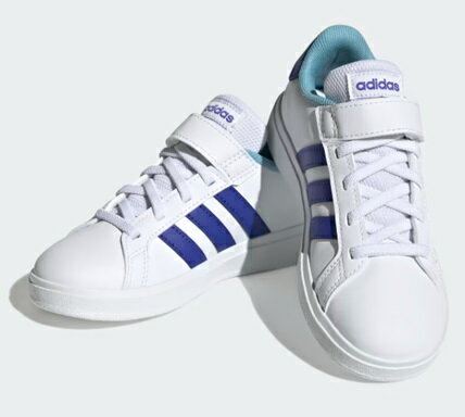 【adidas】HP8915 Adidas GrandCourt Court Elastic Lace and Top Strap K WHITE/BLUE ア...