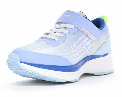 【moonstar】LUVRUSH LV 1214 SAX ムーンスター ラブラッシュ サックス 子供靴 キッズ スニーカー スーパースター 3E 幅広 抗菌防臭 運動会 女の子 ジュニア シューズ