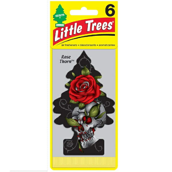 Rakuten - Little Trees リトルツリー エアフレッシュナー Rose Thorm ローズ・ソーン 6枚パック USDM