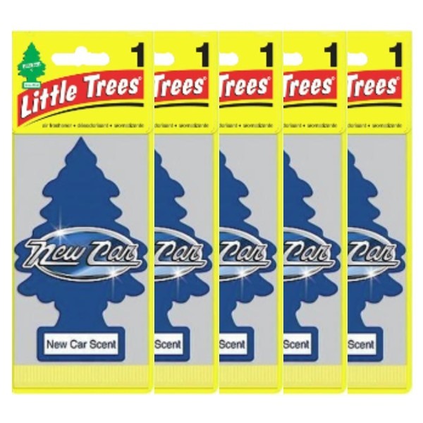 Little Trees リトルツリー エアフレッシュナー New Car ニューカー 5枚セット Made in USA 吊り下げ式 車用 芳香剤