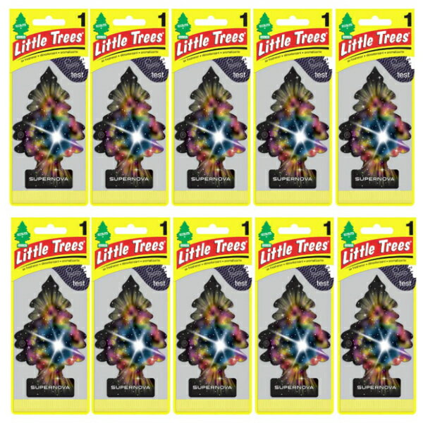 Little Trees リトルツリー エアフレッシュナー 釣り下げ式 芳香剤 SuperNova スーパーノヴァ USDM10枚セット