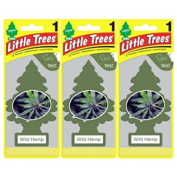 Little Trees リトルツリー エアフレッシュナー Wild Hemp ワイルド・ヘンプ 3枚セット