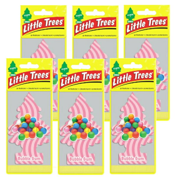 Little Trees リトルツリー エアフレッシュナー Bubble Gum バブル・ガム 6枚セット