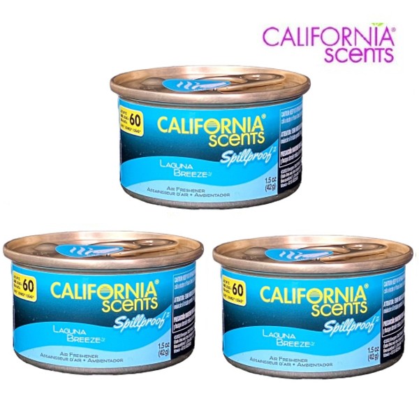 楽天セレクトショップSKY.MCALIFORNIA SCENTS カリフォルニア・センツ Organic Air Freshener ラグナブリーズ エアーフレッシュナー 3缶セット 車用 室内用