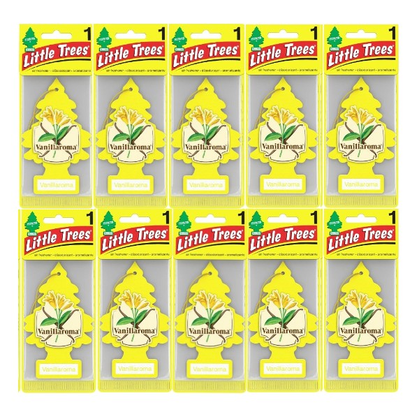 リトルツリー エアフレッシュナー Little Trees バニラロマ 10枚セット Made in USA 車用 芳香剤