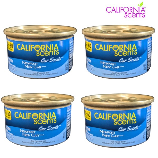 Rakuten - CALIFORNIA SCENTS カリフォルニア・センツ Organic Air Freshener Newport ニューカー 4缶セット 車用 室内用