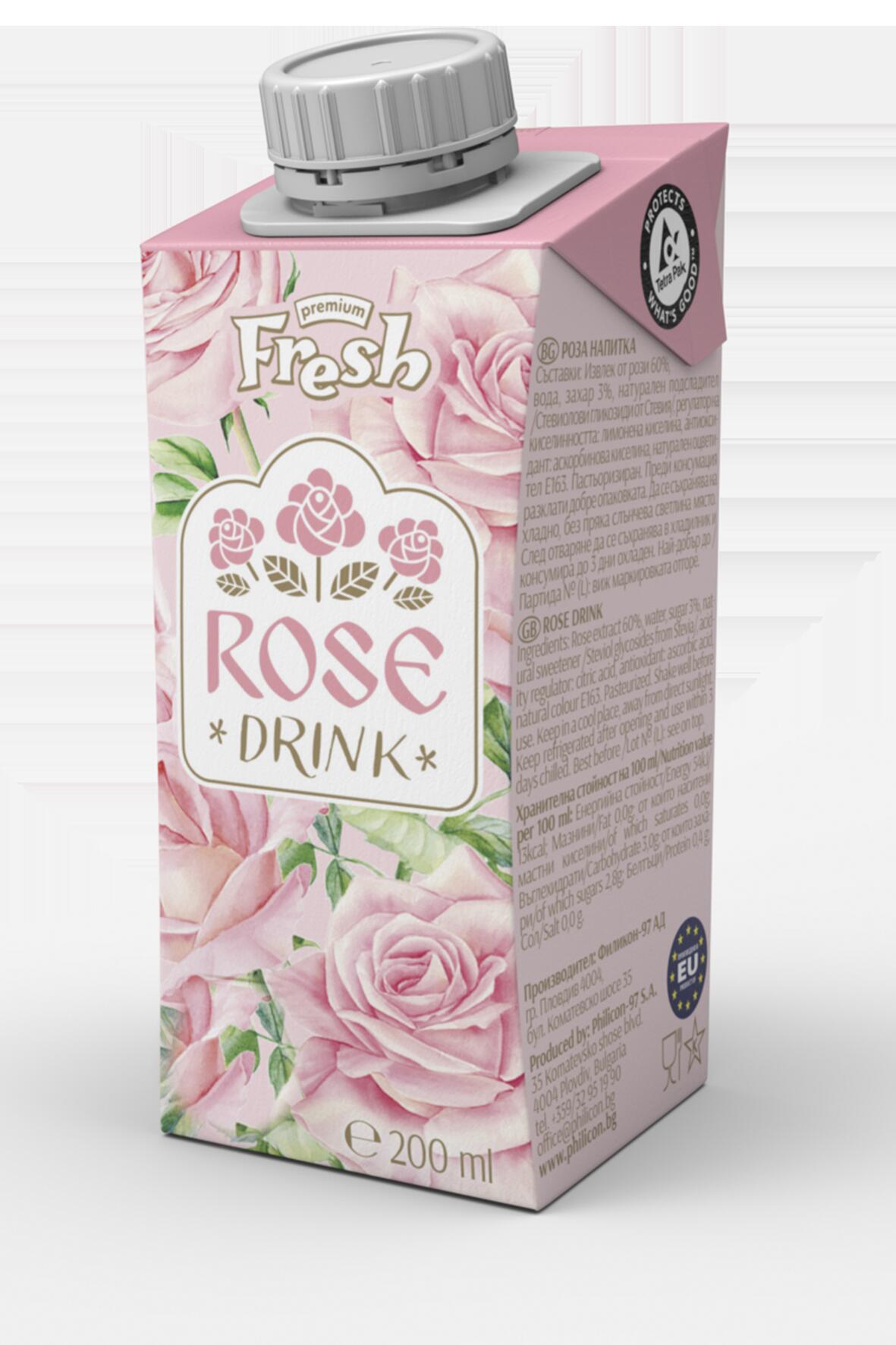 【容量・原材料変更】ローズ飲料200ml× 6本