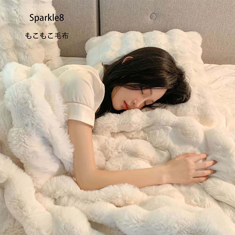 Sparkle 毛布 北欧 シングル 100*160cm シングル ブランケット ひざ掛け 膝掛け 掛け毛布 毛布 発熱 ふわふわ 軽量 静電気防止 保温性アップ 抗菌 防臭 おしゃれ 秋冬用