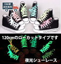 120cm 靴紐 夜光シューレース 平タイプ DM便送料無料