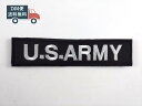 アメリカ陸軍 US ARMY パッチ ワッペン サバゲー ミリタリー ベルクロ 黒白 サバイバルゲーム アーミーファッション おしゃれ 送料無料