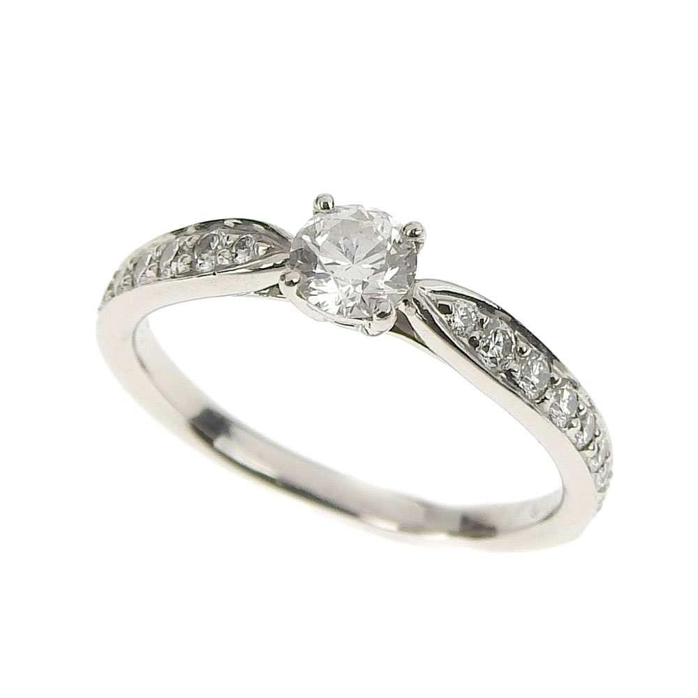 本物保証 Tiffany 超美品 ティファニー 指輪 リング Tiffany 超美品 Co リング 指輪 プラチナ Pt950 ダイヤモンド 0 23ｃｔ 5号 中古 高島屋質店 創業70年老舗質屋 全国質屋ブランド品協会認定店