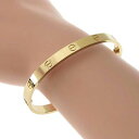 【本物保証】 箱・保付 超美品 カルティエ CARTIER ブレスレット ラブブレス ラヴブレス 新型 バングル K18YG 19 B60355 【中古】【最大34%OFF!】