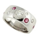 【8/1 P2倍】【本物保証】 鑑付 超美品 カッツェ katze リング 指輪 18K ルビー 0.345ct ダイヤモンド 0.269ct メレダイヤモンド...