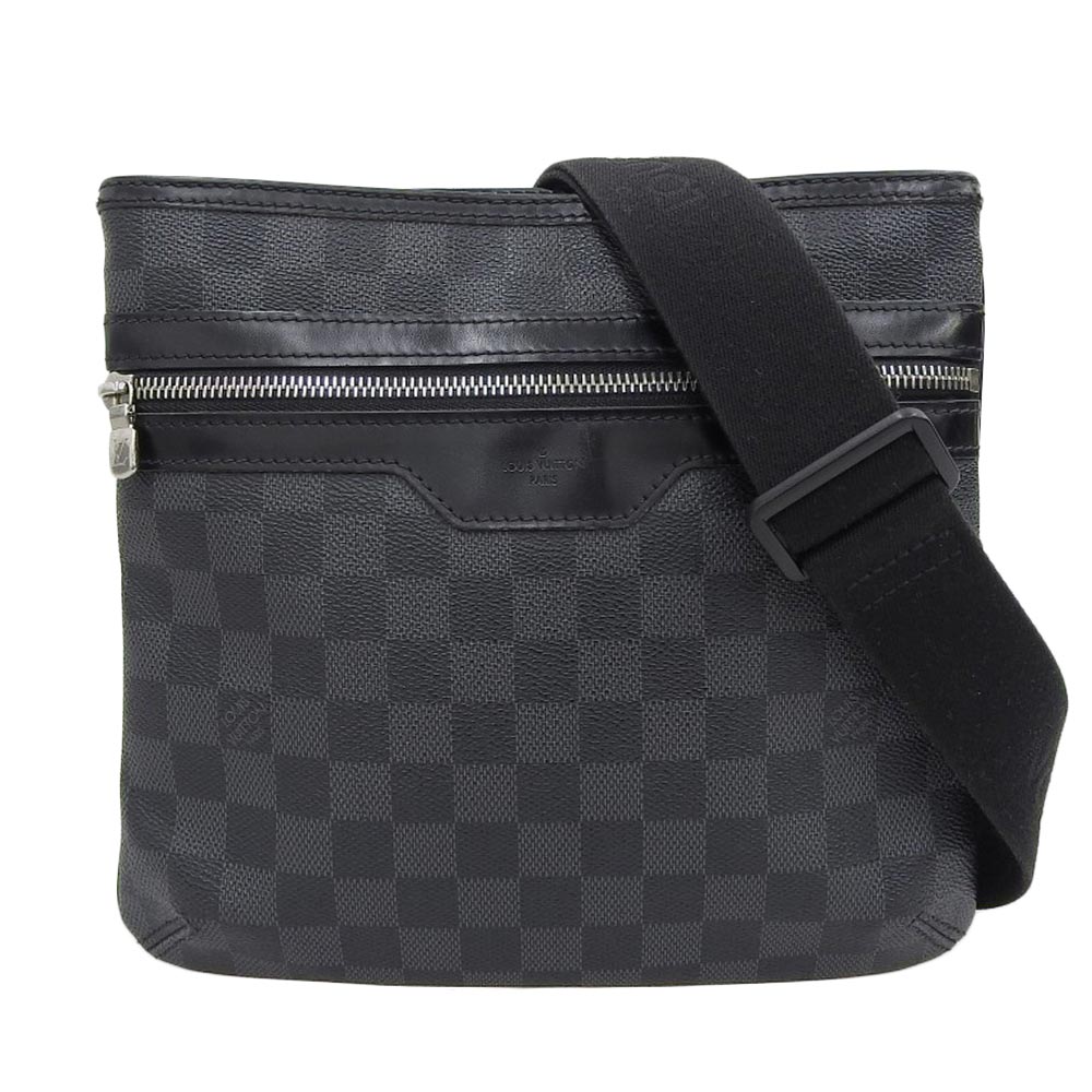 【8/1 P2倍】【本物保証】 ルイヴィトン LOUIS VUITTON ダミエ グラフィット トマス ショルダーバッグ N58028 【中古】