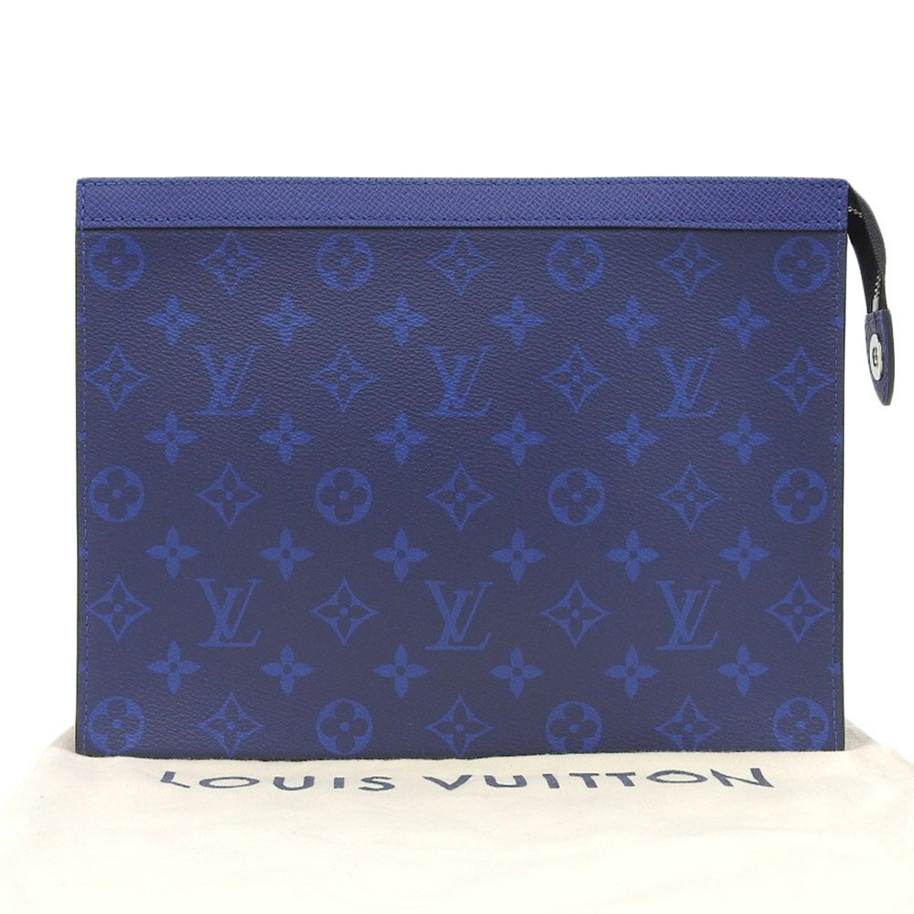  布袋付 新品同様 ルイヴィトン LOUIS VUITTON タイガラマ/モノグラム ポシェット ヴォワヤージュ MM クラッチバッグ M30423 