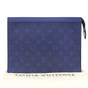  布袋付 新品同様 ルイヴィトン LOUIS VUITTON タイガラマ/モノグラム ポシェット ヴォワヤージュ MM クラッチバッグ M30423 