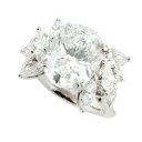 【本物保証】 鑑付 超美品 リング Pt900 ダイヤ 5.010ct メレダイヤ 2.007ct 12.5号 ダイヤ 5ct up 5カラット以上 ノーブランド No brand 【中古】