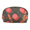 【本物保証】 ルイヴィトン LOUIS VUITTON モノグラム ラマージュ ポシェット コスメティック ポーチ 珊瑚 コーラル M50291 希少 レア 【...
