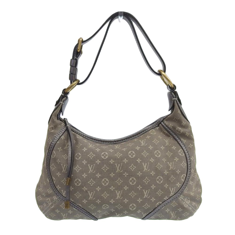 【本物保証】 ルイヴィトン LOUIS VUITTON モノグラム ミニラン マノンPM 肩掛け ワンショルダーバッグ プラティーヌ M95620 希少 レア 【中古】