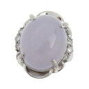 【8/1 P2倍】【大幅値下げ!】 超美品 24ct リング Pt900 ラベンダーヒスイ24.22ct ダイヤ0.30ct 11号 【中古】 ノーブランド N...