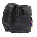 【本物保証】 希少 レア 新品同様 ルイヴィトン LOUIS VUITTON エクスパンダブルポロション M45604 ショルダーバッグ ブラック レインボー ...