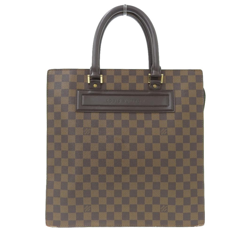 【8/1 P2倍】【本物保証】 ルイヴィトン LOUIS VUITTON ダミエ ヴェニスGM トートバッグ ハンドバッグ エベヌ N51146 【中古】