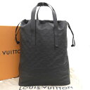 【本物保証】 箱・布袋・保付 新品同様 ルイヴィトン LOUIS VUITTON モノグラム シャドウ ヘルメットバッグ M46554 トートバッグ 巾着 【中...