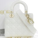 【本物保証】 箱・布袋・保付 超美品 クリスチャン ディオール CHRISTIAN DIOR レディディオール スモール 2WAYバッグ ハンド 斜め掛け 【中...