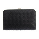 【本物保証】 ボッテガヴェネタ BOTTEGA VENETA イントレチャート スライド コインケース 200740 小銭入れ ラムスキン ブラック 黒 【中古】(4)
