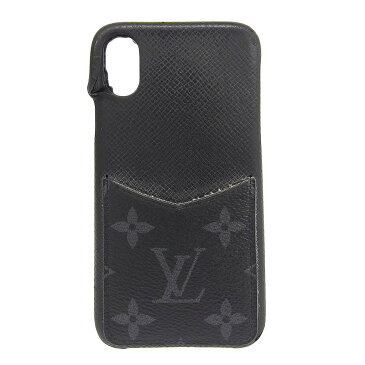 【本物保証】 ルイヴィトン LOUIS VUITTON タイガ モノグラム エクリプス フォリオ バンパー X XS iPhoneケース スマホケース M67806 【中古】