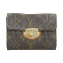 【本物保証】 ルイヴィトン LOUIS VUITTON モノグラム エトワール ポルトフォイユ コンパクト ターンロック折り財布 M63799 【中古】