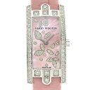 【本物保証】 箱・保付 新品同様 ハリーウィンストン HARRY WINSTON アヴェニュー C ミニ リリークラスター 腕時計 ダイヤ AVCQHM16WW...