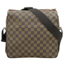 【本物保証】 超美品 ルイヴィトン LOUIS VUITTON ダミエ ナヴィグリオ 斜め掛け ショルダーバッグ エベヌ N45255 【中古】