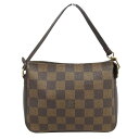 【本物保証】 超美品 ルイヴィトン LOUIS VUITTON ダミエ トゥルース メイクアップ ポーチ エベヌ N51982 【中古】