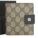 【本物保証】 箱付 超美品 グッチ GUCCI GGプラス コンパクトウォレット ロゴ ホック付折り財布 ベージュ系 GGスプリーム 131972 203437 【中古】(4)