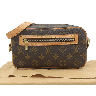 【本物保証】 布袋付 ルイヴィトン LOUIS VUITTON モノグラム ポシェット シテ ショルダーポーチ ショルダーバッグ M51183 【中古】