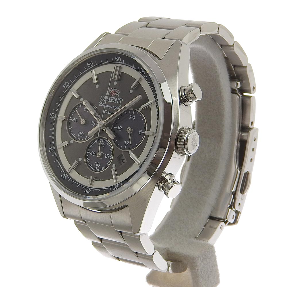 【本物保証】 箱・保付 美品 オリエント ORIENT スポーティー NEO 70's ネオセブンティーズ デイト クロノグラフ メンズ 腕時計 WV0011TX 【中古】