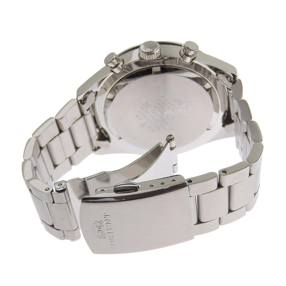 【本物保証】 箱・保付 美品 オリエント ORIENT スポーティー NEO 70's ネオセブンティーズ デイト クロノグラフ メンズ 腕時計 WV0011TX 【中古】