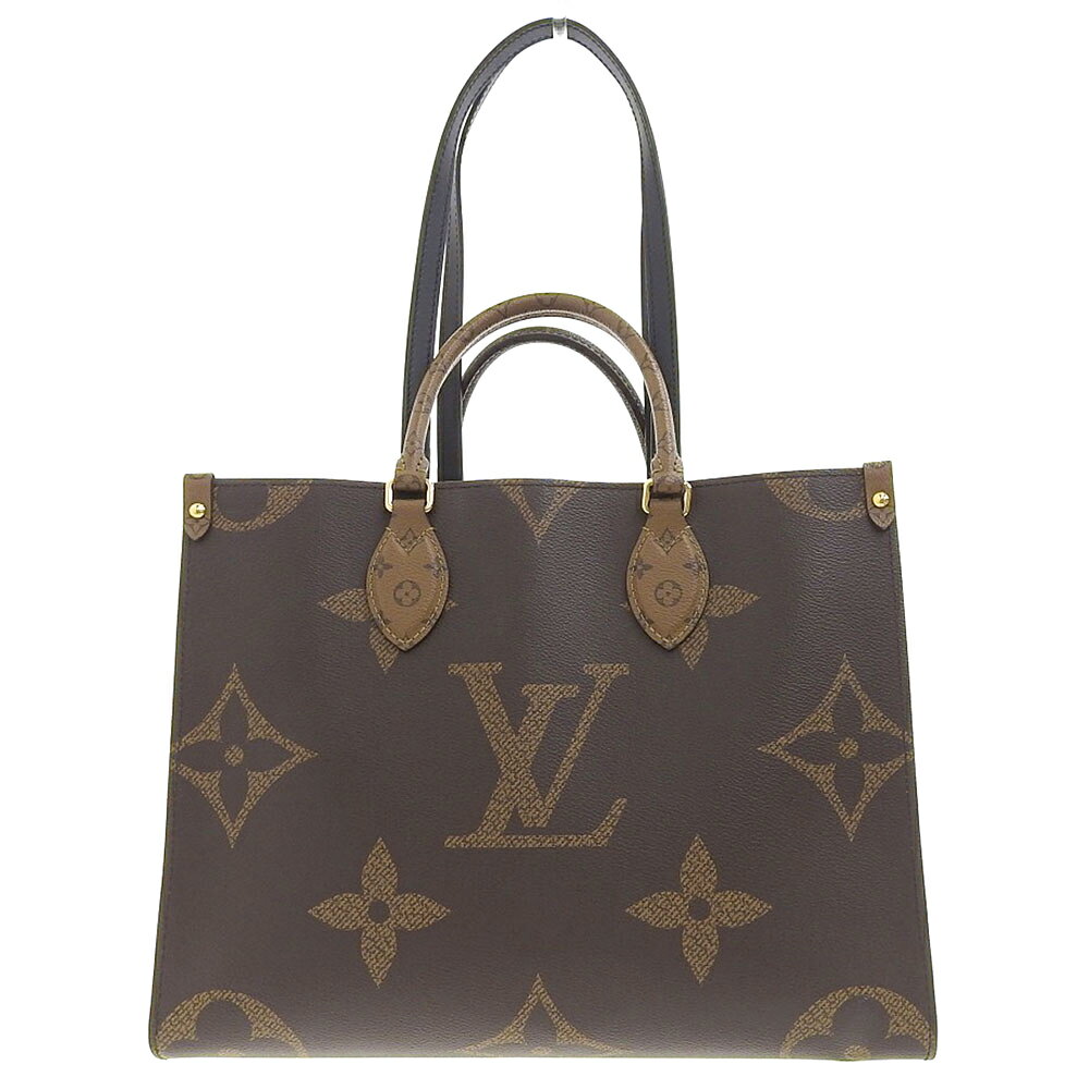 【本物保証】 超美品 ルイヴィトン LOUIS VUITTON モノグラム ジャイアント リバース オンザゴーMM 2WAYハンドバッグ トートバッグ M45321 【中古】のサムネイル