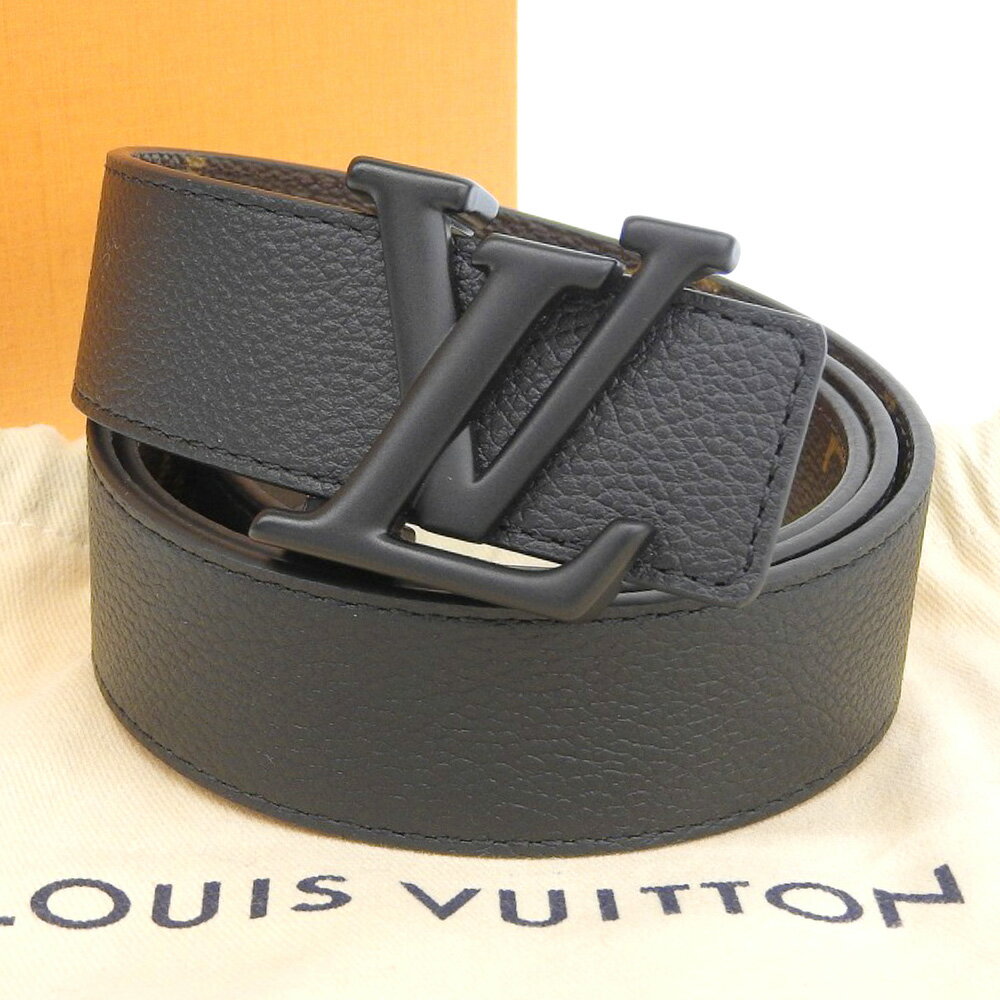 【本物保証】 箱・布袋付 新品同様 ルイヴィトン LOUIS VUITTON ベルト LV ブースト 30MM リバーシブル..