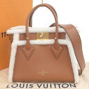 【本物保証】 箱・布袋付 新品同様 ルイヴィトン LOUIS VUITTON オンマイサイドPM ファー 2WAY バッグ M58918 【中古】