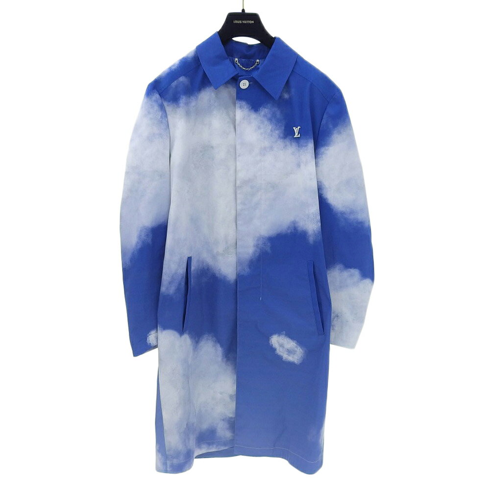 【本物保証】 新品同様 ルイヴィトン LOUIS VUITTON クラウド クラウズ90sレインコート アウター 48 20-21AW 1A8A5W 空 雲 希...