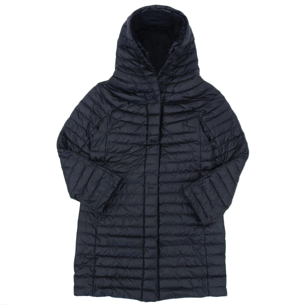 楽天高島屋質店【創業70年老舗質屋】【本物保証】 超美品 モンクレール MONCLER ダウンジャケット リバーシブル ロング アウター ブラック 0 レディース 【中古】