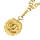 【本物保証】 超美品 シャネル CHANEL ココマーク ロング ネックレス ロゴ ヴィンテージ 96P 【中古】