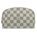 【本物保証】 ルイヴィトン LOUIS VUITTON ダミエ アズール ポシェット コスメティック N60024 ポーチ 化粧ポーチ 【中古】